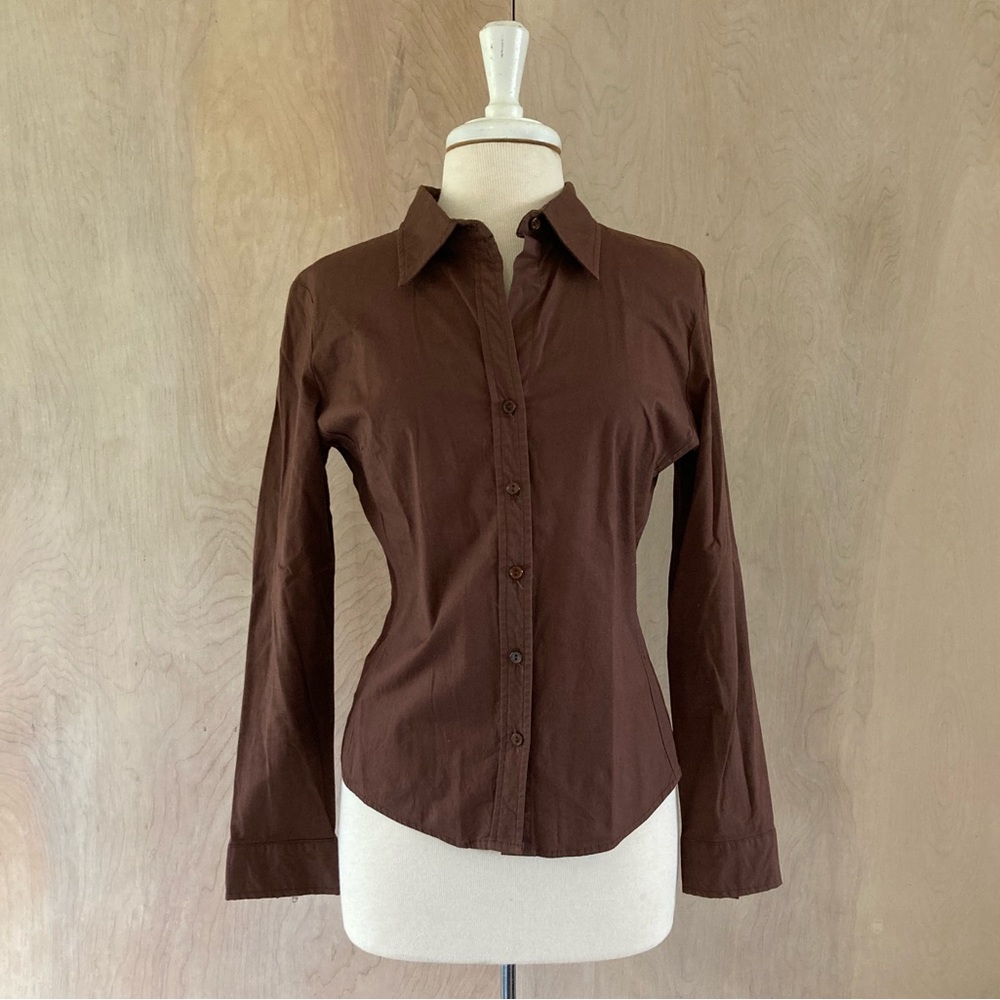Brown Morrell Maxie Collared Shirt